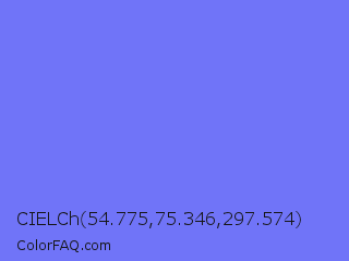 CIELCh 54.775,75.346,297.574 Color Image