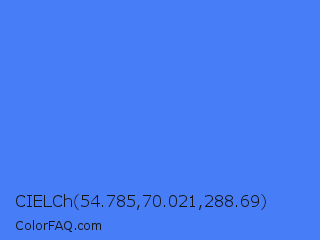 CIELCh 54.785,70.021,288.69 Color Image