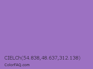 CIELCh 54.838,48.637,312.138 Color Image