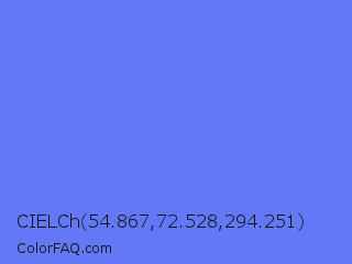 CIELCh 54.867,72.528,294.251 Color Image
