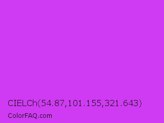 CIELCh 54.87,101.155,321.643 Color Image