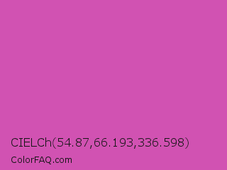 CIELCh 54.87,66.193,336.598 Color Image