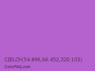 CIELCh 54.896,66.452,320.103 Color Image
