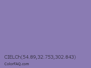 CIELCh 54.89,32.753,302.843 Color Image
