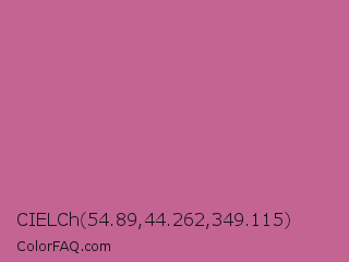 CIELCh 54.89,44.262,349.115 Color Image