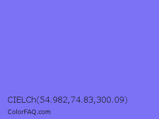 CIELCh 54.982,74.83,300.09 Color Image