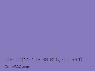 CIELCh 55.108,38.816,300.334 Color Image