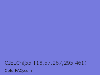 CIELCh 55.118,57.267,295.461 Color Image