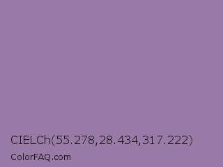 CIELCh 55.278,28.434,317.222 Color Image