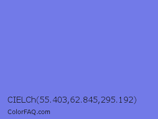 CIELCh 55.403,62.845,295.192 Color Image