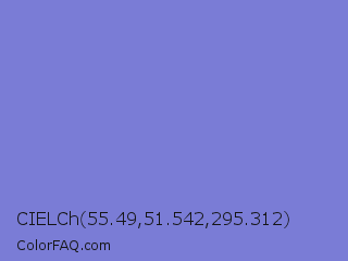 CIELCh 55.49,51.542,295.312 Color Image