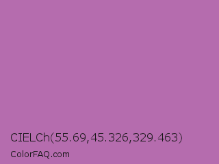 CIELCh 55.69,45.326,329.463 Color Image