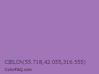CIELCh 55.718,42.055,316.555 Color Image