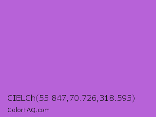CIELCh 55.847,70.726,318.595 Color Image