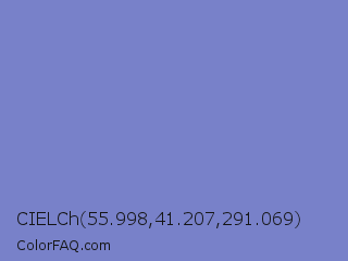 CIELCh 55.998,41.207,291.069 Color Image