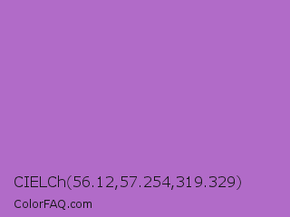 CIELCh 56.12,57.254,319.329 Color Image