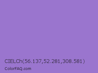 CIELCh 56.137,52.281,308.581 Color Image