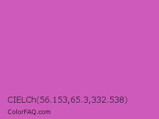 CIELCh 56.153,65.3,332.538 Color Image