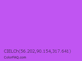 CIELCh 56.202,90.154,317.641 Color Image