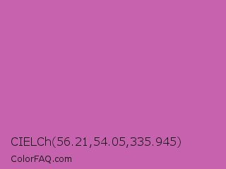 CIELCh 56.21,54.05,335.945 Color Image