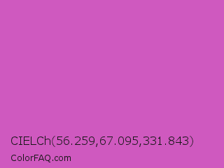 CIELCh 56.259,67.095,331.843 Color Image