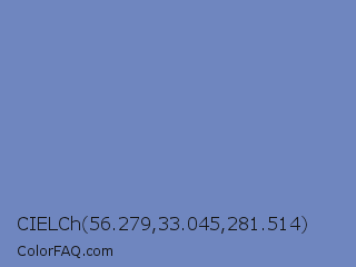 CIELCh 56.279,33.045,281.514 Color Image