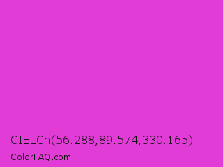 CIELCh 56.288,89.574,330.165 Color Image