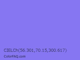 CIELCh 56.301,70.15,300.617 Color Image