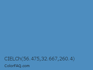 CIELCh 56.475,32.667,260.4 Color Image