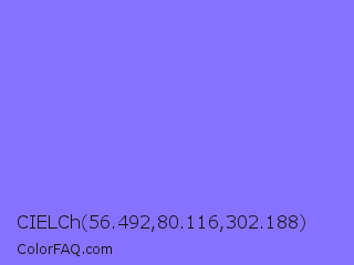 CIELCh 56.492,80.116,302.188 Color Image