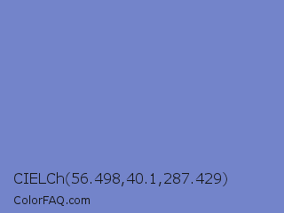 CIELCh 56.498,40.1,287.429 Color Image