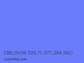 CIELCh 56.529,71.577,294.592 Color Image