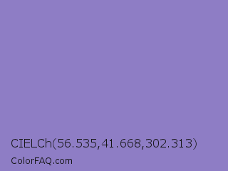 CIELCh 56.535,41.668,302.313 Color Image