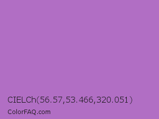 CIELCh 56.57,53.466,320.051 Color Image