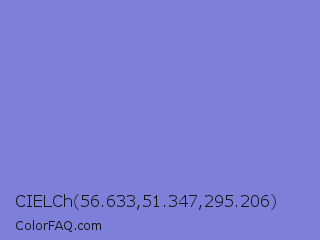 CIELCh 56.633,51.347,295.206 Color Image