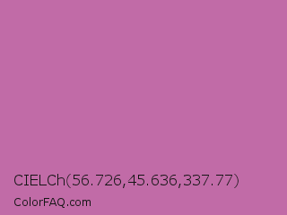 CIELCh 56.726,45.636,337.77 Color Image