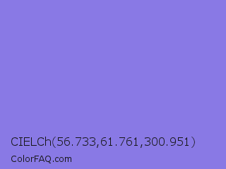 CIELCh 56.733,61.761,300.951 Color Image