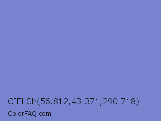 CIELCh 56.812,43.371,290.718 Color Image
