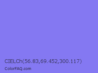 CIELCh 56.83,69.452,300.117 Color Image