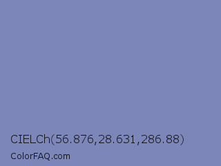 CIELCh 56.876,28.631,286.88 Color Image