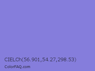 CIELCh 56.901,54.27,298.53 Color Image