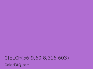 CIELCh 56.9,60.8,316.603 Color Image