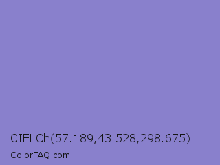 CIELCh 57.189,43.528,298.675 Color Image