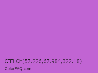 CIELCh 57.226,67.984,322.18 Color Image
