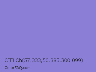 CIELCh 57.333,50.385,300.099 Color Image