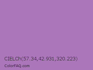 CIELCh 57.34,42.931,320.223 Color Image