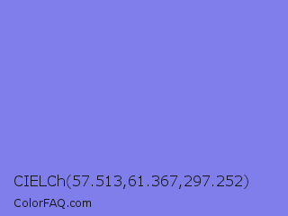 CIELCh 57.513,61.367,297.252 Color Image
