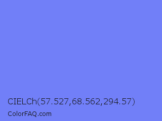 CIELCh 57.527,68.562,294.57 Color Image