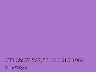 CIELCh 57.567,53.026,315.196 Color Image