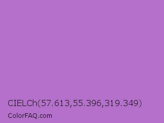 CIELCh 57.613,55.396,319.349 Color Image